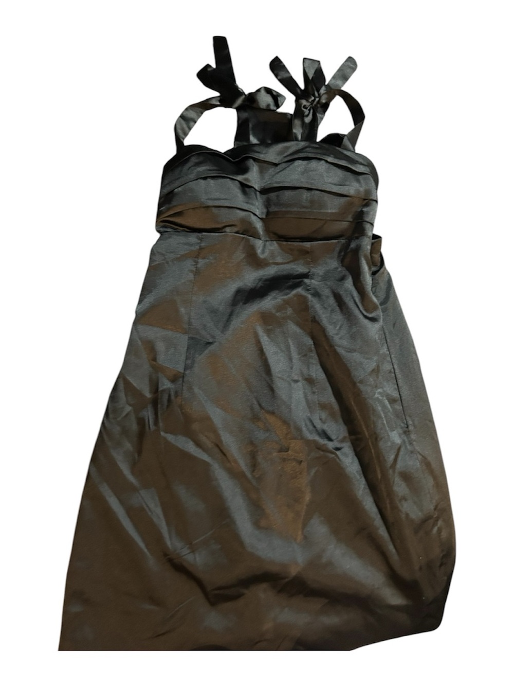 Classic Black Party Dress with Tie-Strap Detail